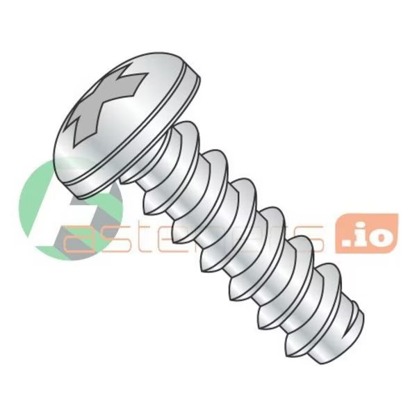 Self-Drilling Screw, #2 x 3/16 in, Zinc Plated Steel Pan Head Phillips Drive, 10000 PK, Newport Fasteners, Mfr#: 662046